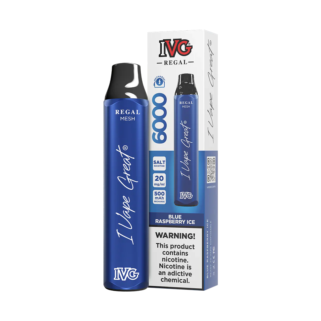 IVG Regal Blue Raspberry Ice 5% Disposable 6000 Puff