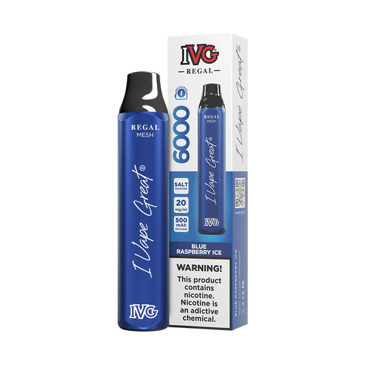 IVG Regal Blue Raspberry Ice 5% Disposable 6000 Puff