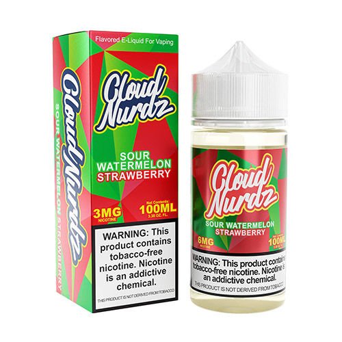 Cloud Nurdz Iced Sour Watermelon Strawberry 100ml