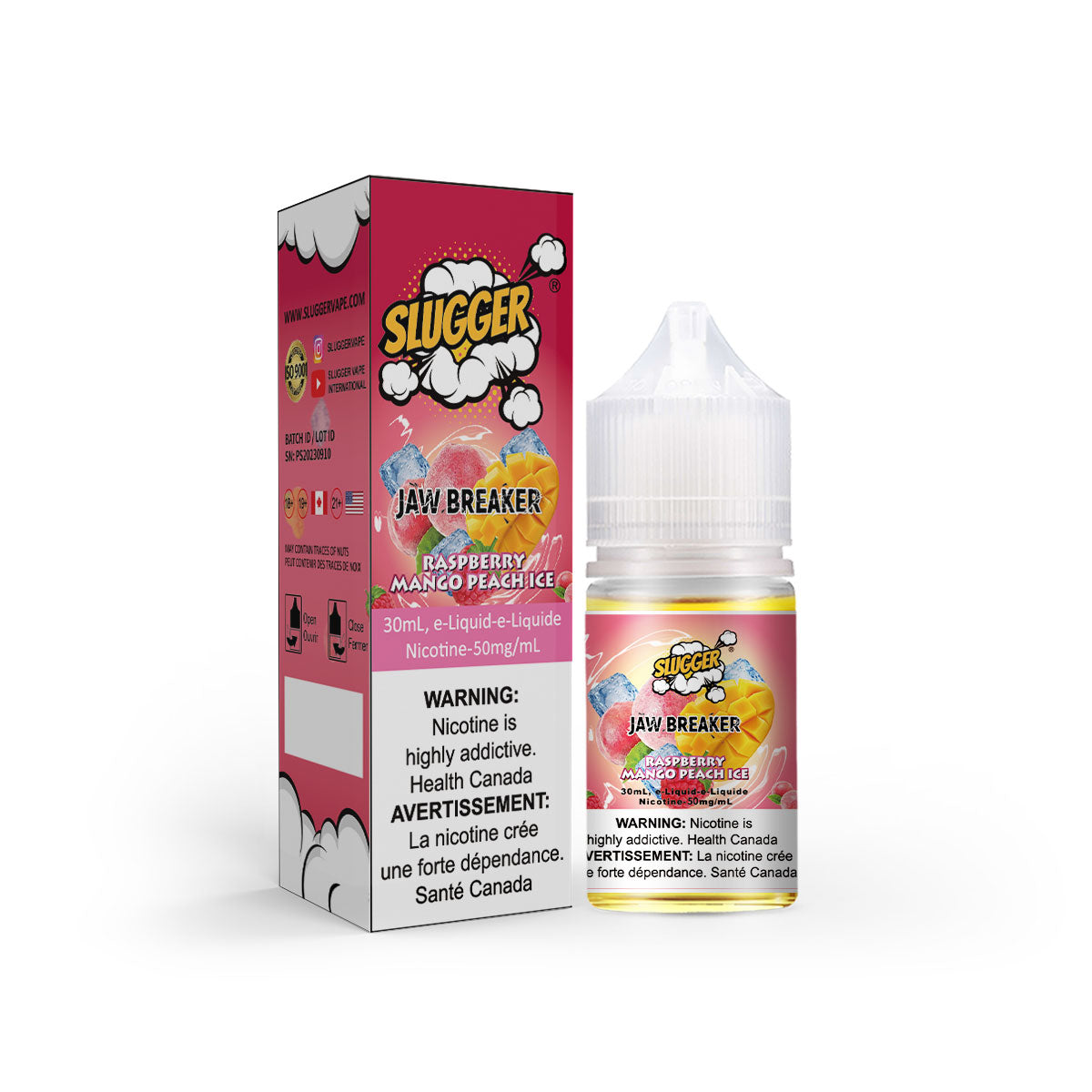 Slugger Jaw Breaker Raspberry Mango Peach Ice 30ml